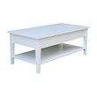 International Concepts Spencer White Wood Coffee Table