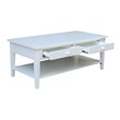 International Concepts Spencer White Wood Coffee Table