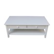 International Concepts Spencer White Wood Coffee Table