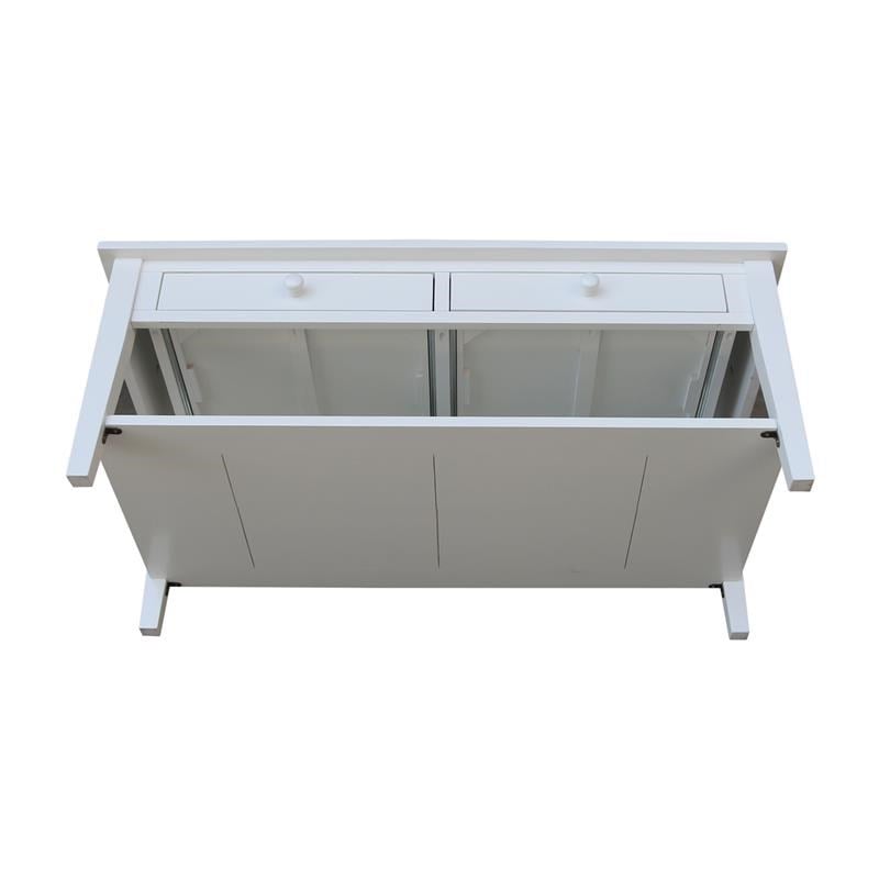 International Concepts Spencer White Wood Coffee Table