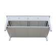 International Concepts Spencer White Wood Coffee Table