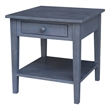 International Concepts Spencer Gray Wood End Table