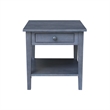 International Concepts Spencer Gray Wood End Table