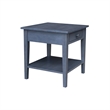 International Concepts Spencer Gray Wood End Table