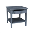 International Concepts Spencer Gray Wood End Table