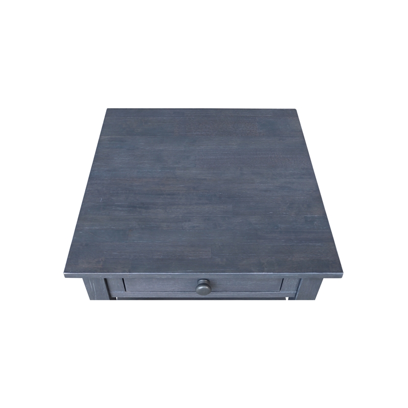 International Concepts Spencer Gray Wood End Table