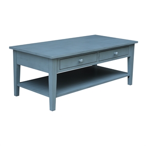 International Concepts Spencer Blue Wood Coffee Table