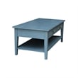 International Concepts Spencer Blue Wood Coffee Table
