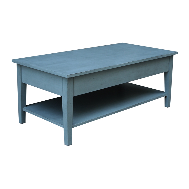 International Concepts Spencer Blue Wood Coffee Table