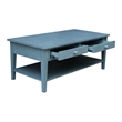 International Concepts Spencer Blue Wood Coffee Table