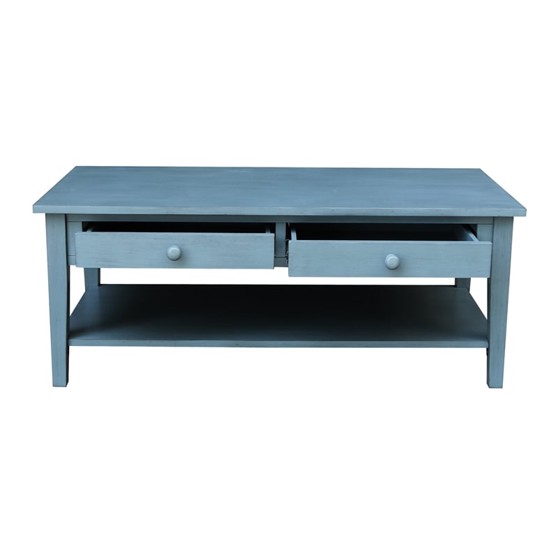 International Concepts Spencer Blue Wood Coffee Table