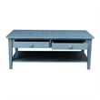 International Concepts Spencer Blue Wood Coffee Table