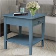 International Concepts Spencer Blue Wood End Table