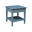 International Concepts Spencer Blue Wood End Table