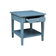 International Concepts Spencer Blue Wood End Table