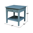 International Concepts Spencer Blue Wood End Table