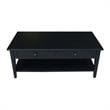 International Concepts Spencer Black Wood Coffee Table