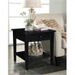 International Concepts Spencer Black Wood End Table
