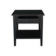 International Concepts Spencer Black Wood End Table