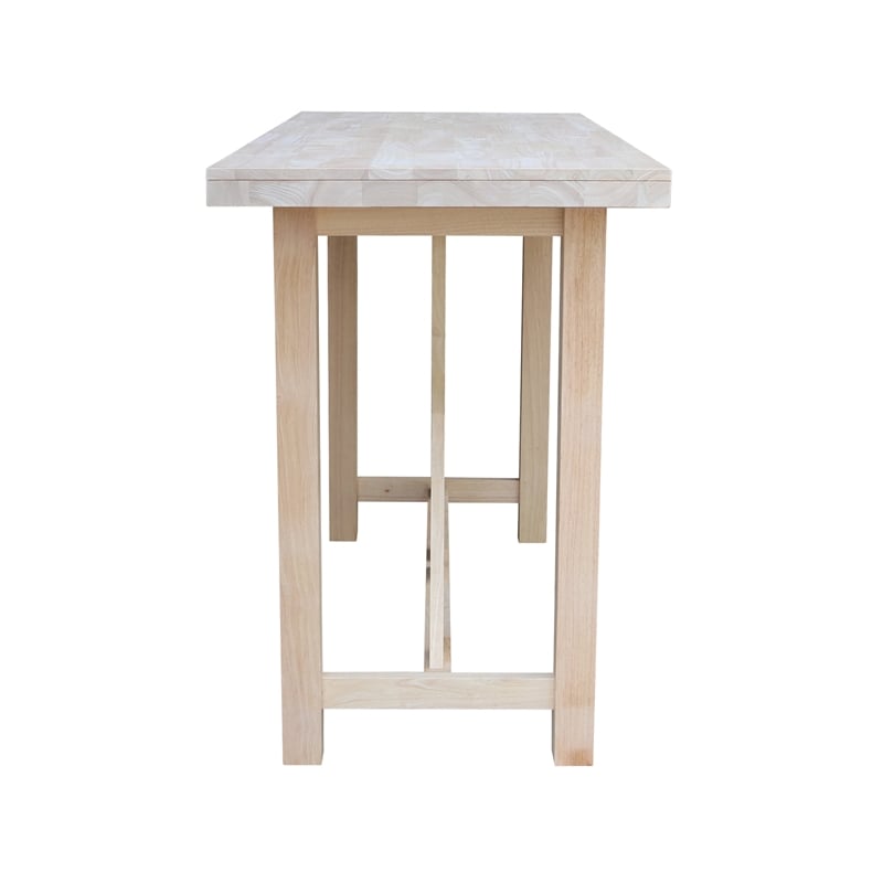 International Concepts Bar Height Natural Unfinished Wood Table