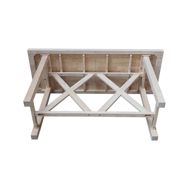 International Concepts Bar Height Natural Unfinished Wood Table