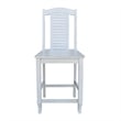 International Concepts Seaside Solid Wood Counterheight Stool in Antique Chalk