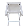International Concepts Seaside Solid Wood Counterheight Stool in Antique Chalk