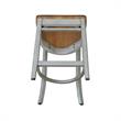 Emily Solid Wood CounterHeight Stool in Distressed Hickory/Stone