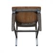 Vista Solid Wood Slat Back Chair - Set of 2 Chairs in Hickory/Washed Coal
