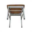 X-Back Solid Wood Chair in Distressed Hickory/Stone - Set of 2 Chairs