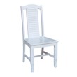 International Concepts Seaside Solid Wood Chairs in White - Set of 2