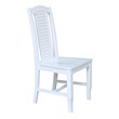 International Concepts Seaside Solid Wood Chairs in White - Set of 2