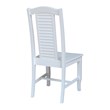 International Concepts Seaside Solid Wood Chairs in White - Set of 2