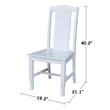 International Concepts Seaside Solid Wood Chairs in White - Set of 2