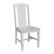 International Concepts Seaside Solid Wood Chairs in Antique Chalk - Set of 2