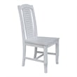 International Concepts Seaside Solid Wood Chairs in Antique Chalk - Set of 2