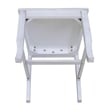 International Concepts Seaside Solid Wood Chairs in Antique Chalk - Set of 2