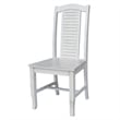 International Concepts Seaside Solid Wood Chairs in Antique Chalk - Set of 2