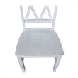 International Concepts Double XX Solid Wood Chairs in Antique Chalk - Set of 2