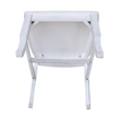 International Concepts Double XX Solid Wood Chairs in Antique Chalk - Set of 2