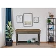 Vista Solid Wood Console/Sofa Table in Hickory/Washed Coal