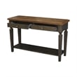 Vista Solid Wood Console/Sofa Table in Hickory/Washed Coal