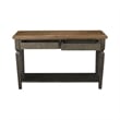 Vista Solid Wood Console/Sofa Table in Hickory/Washed Coal