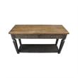 Vista Solid Wood Console/Sofa Table in Hickory/Washed Coal