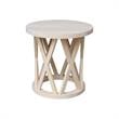 International Concepts Round Ceylon Solid Wood End Table Unfinished