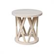 International Concepts Round Ceylon Solid Wood End Table Unfinished