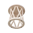 International Concepts Round Ceylon Solid Wood End Table Unfinished