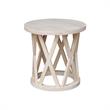 International Concepts Round Ceylon Solid Wood End Table Unfinished