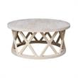 International Concepts Round Ceylon Solid Wood Coffee Table Unfinished