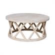 International Concepts Round Ceylon Solid Wood Coffee Table Unfinished
